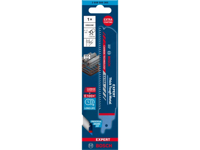 List za sabljasto žago Bosch EXPERT ‘Thick Tough Metal’ S 955 CHC, kovina, 150mm, 8TPI, 2608900365